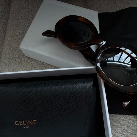 Celine Triomphe Oval Brown Sunglasses main image 5